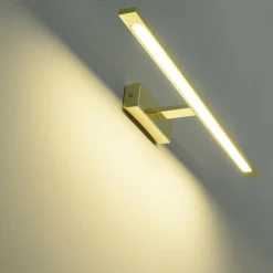 Sklep Kaja Złoty, ledowy kinkiet nad lustro GS-LWB-20W GOLD ISLA | Kaja* Lampy Led