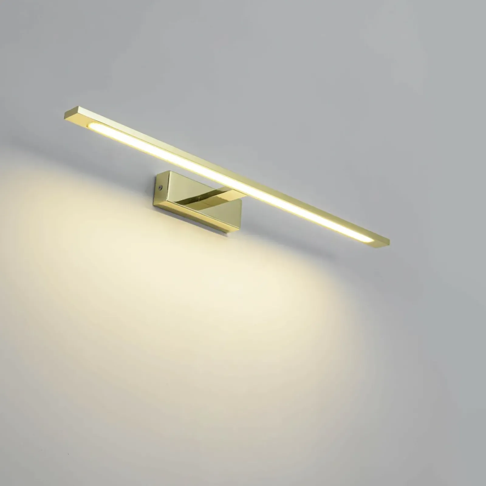 Sklep Kaja Złoty, ledowy kinkiet nad lustro GS-LWB-20W GOLD ISLA | Kaja* Lampy Led