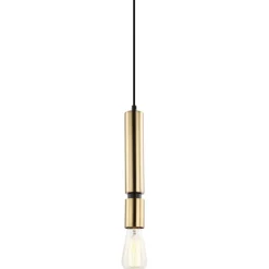 Sklep Kaja Złoty, minimalistyczny zwis E27 PEN-5041-1-BKBR TORLA | Kaja Outlet