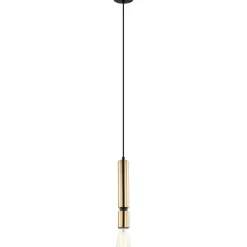 Sklep Kaja Złoty, minimalistyczny zwis E27 PEN-5041-1-BKBR TORLA | Kaja Outlet