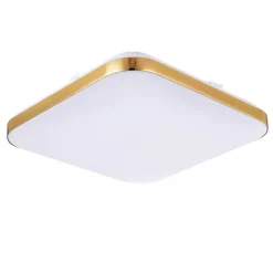 Sklep Kaja Złoty plafon LED barwa neutralna LP-335/1C M 4GD SQUARE – BABILON* Lampy Led|Plafony Klasyczne