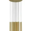 Sklep Kaja Złoty żyrandol z tubami LED, ściemnialny MX P0476D ORGANIC | Kaja Cheap