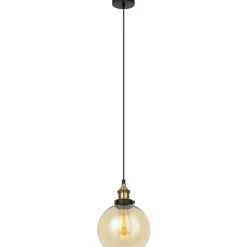 Sklep Kaja Zwis z bursztynowym kloszem MDM-4330/1 GD+AMB CARDENA | Kaja Outlet