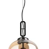 Sklep Kaja Zwis z bursztynowym kloszem Ø24cm MX P0297 HONEY | Kaja Oświetlenie Cheap