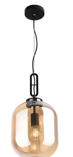 Sklep Kaja Zwis z bursztynowym kloszem Ø24cm MX P0297 HONEY | Kaja Oświetlenie Cheap