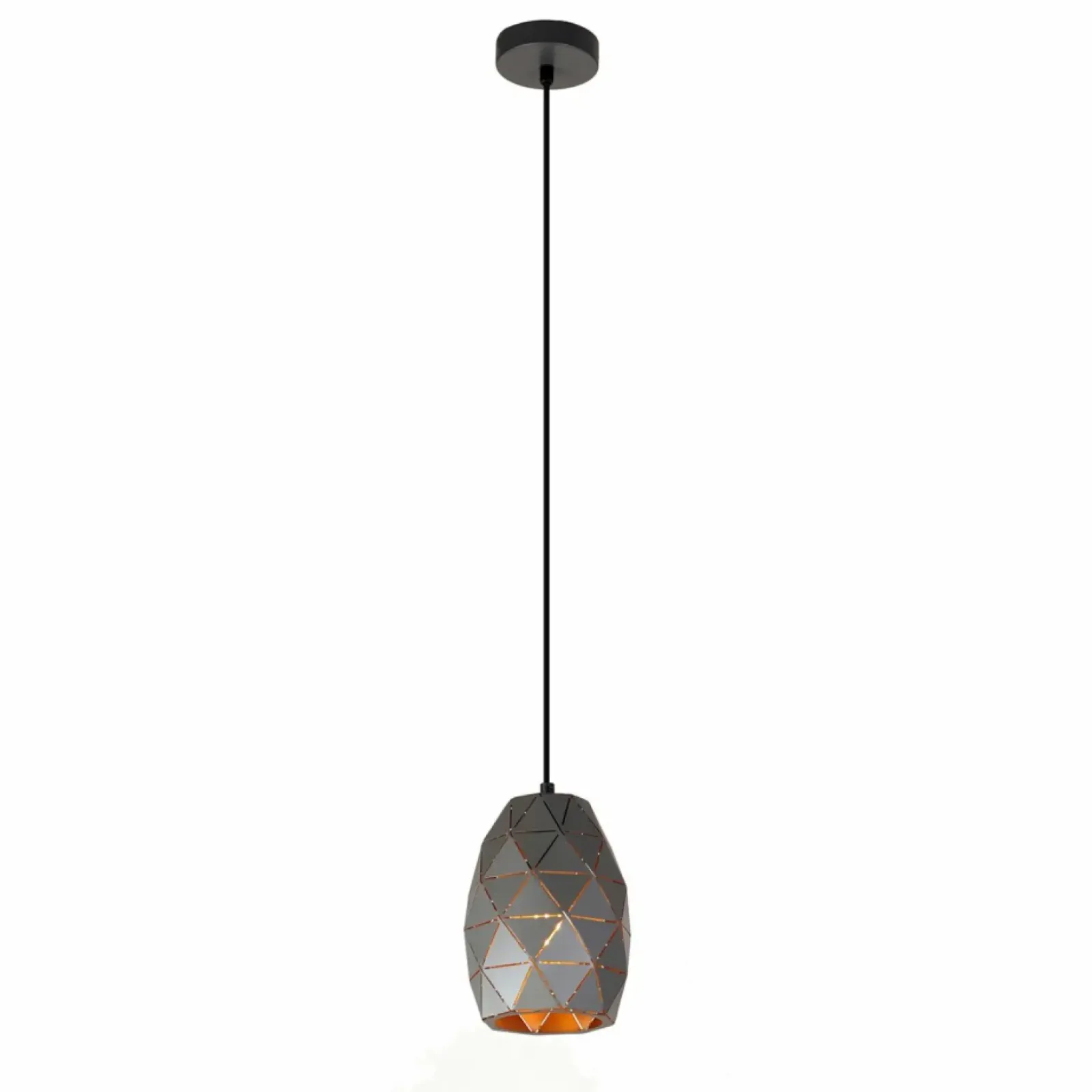Sklep Kaja Zwis ze smukłym kloszem MDM-3480/1 GR+GD HARLEY | Kaja Oświetlenie Outlet
